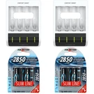 Ansmann 2 Smart Chargers And 8 Aa Rechargeable Batteries Bundle. Fixed Price $126.96.