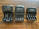 Vivitar, Energizer, Amazon Aa/aaa Battery Charger 4 Batteries VIV-BC-172. Fixed Price $40.00.