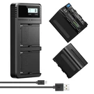Neewer Fast Dual Usb Charger With 2X 6600MAH Replacement NP-F970 Batteries. Fixed Price $44.64.