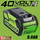 For Greenworks 2901319 G-max 40V 8.0AH Battery 29472 29462 20202 29252 Lithium. Fixed Price $39.00.