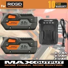 Battery/ Charger For Ridgid R840085 6.0AH Lithium 18V Rigid R840087 Tool. Fixed Price $25.99.