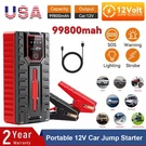 Car Starter 99800MAH Booster Jumper Box Power Bank Battery Charger Us. Fixed Price $24.99.