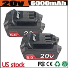 2X 6.0AH 20V Lithium-ion Battery For Skil Pwrcore BY519701 BY519601 SC535801. Fixed Price $72.95.
