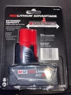 Milwaukee 48-11-2402 12V Lithium-ion Battery. Fixed Price $44.99.