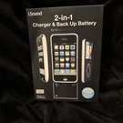 Isound 2-IN-1 Charger & Back Up Battery. Fixed Price $12.98.