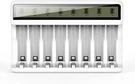 Powerowl 8 Bay Aaa Battery Charger With Lcd Display (usb Quick White. Fixed Price $14.41.