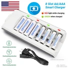 8-SLOT Battery Charger Smart For / Aaa Ni-mh Ni-cd Rechargeable Fast. Fixed Price $11.49.