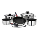 Magma Nesting 10 Piece S.s. Slate Black Ceramica Cookware. Fixed Price $327.99.
