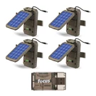 Stealth Cam Lithium Solar Power Panel 4 Pack With Card Reader Hunting. Fixed Price $209.99.