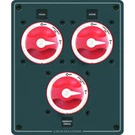 Blue Sea Systems 8280-BSS Traditional Metal Dual Bank Battery Management Panel. Fixed Price $253.89.