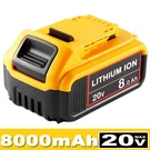 8.0AH Li-ion Battery For Dewalt DCB200 DCB206 DCB201 20VOLT Max Compact Tool. Fixed Price $27.99.