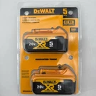 Pack Dewalt 20V Max Xr 5.0AH Lithium-ion Battery New Us DCB205-2. Fixed Price $70.00.