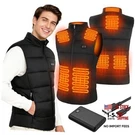 Heated Vest For Men, 7.4V Jacket With 8 Heating Zones, 3 Level Large. Fixed Price $35.37.
