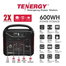 Tenergy T600 600WH Portable Power Station For Camping Emergency Solar Car Wall. Fixed Price $279.95.