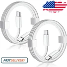 60W Dual Usb-c Cable For Iphone 17E 16 15 Fast Charger Type Charging Cord Lot. Fixed Price $60.17.