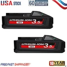 2X For Milwaukee M18 3.5AH Battery Lithium Extended Capacity 48-11-1828 Us. Fixed Price $25.99.