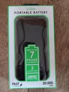 Powertek Compact Portable Battery 20,000MAH Fast Charge 802692. Fixed Price $7.00.