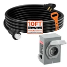Vevor Amp Generator Cord And Power Inlet Box 10FT Nema 14-50P SS2-50R Stw. Fixed Price $83.90.