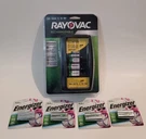 New Rayovac Rechargeable Universal Charger And 8 Energizer Aa Batt. Fixed Price $70.40.