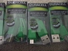 Duracell Micro Usb Light Up Charge Sync Cable 3 Ft Blue LE2245 680988422454. Fixed Price $5.99.
