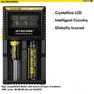 Nitecore D2 Intelligent Battery Charger Lithium Nimh-cd Aaa 18670 26650. Fixed Price $36.11.