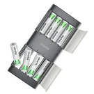 Imuto Rechargeable Aa Batteries With Li-ion Battery Set (8-PACK), Black. Fixed Price $34.52.