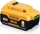 8.0AH Replace For Dewalt 20V Max Battery Lithium-ion DCB200 DCB201 DCB207. Fixed Price $23.88.