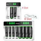 Rapid Smart Lcd Battery Charger For Aaa Nimh Nicd Rechargeable Batteries Usb. Fixed Price $14.09.
