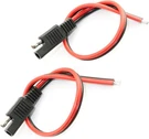 Dgzzi 2PCS 14AWG Extension Cable - Sae 30CM, Single Plug, Black. Fixed Price $12.36.