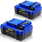 Replacement Battery 24V 6500MAH Kobalt Compatible 2PACK KB624-03 KB524-03. Fixed Price $114.99.