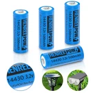 Henreepow 14430 Rechargeable Solar Batteries, 500MAH 3.2V, Blue. Fixed Price $17.19.