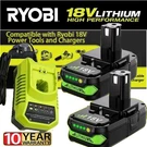 2PACK 2.0AH For Ryobi 18V Battery /charger One Plus High Capacity P109 Lithium. Fixed Price $49.00.