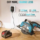 Seesii Cordless Circular Saw Electric Compact Brushless Motor W/ Battery. Fixed Price $89.00.