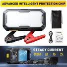 Car Starter 2500A Booster Jumper Power Bank Battery Charge 5.6" Lcd Display. Fixed Price $64.99.