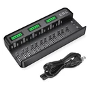 Ebl 12+2 Universal Rechargeable Battery Charger For Aa Bay, Neutral. Fixed Price $84.99.
