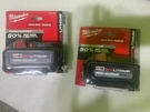 2 Pack New Milwaukee 48-11-1880 M18 High Output 18V 8AH XC8.0 Cordless Battery. Fixed Price $135.00.