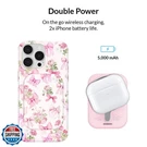 Velvet Caviar Posie Pink Bow Magsafe Battery Power Pack Wireless Phone Charger. Fixed Price $35.00.