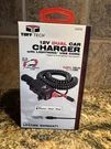 Tuff Tech 12V Dual Car Charger W 2.4 Amp Usb & Heavy Duty 10FT Coiled Cord 23376. Fixed Price $25.00.