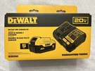 New Dewalt DCB205C 20V Volt Max (DCB205 Battery & DCB1104 Charger) Nib. Fixed Price $87.39.
