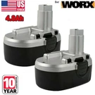 2PACK 4.8AH For Worx WA3127 18V Battery WA3152 WG150 WG152 WG153 WG250 Cordless. Fixed Price $25.59.