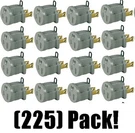 Pass & Seymour 210GCC75 1875W Gray Electric Polarized Grounding Adapter -225 Pk. Fixed Price $199.97.