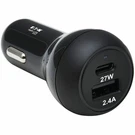 Tripp Lite Dual Port Usb-c & Usb-a Car Charger Adapter U280C0239W1B. Fixed Price $31.81.