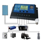 30A Solar Panel Battery Charge Controller 12V/24V Lcd Regulator Auto Dual Usb. Fixed Price $10.89.