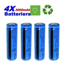 4PCS 18650 Lithium Battery Rechargeable 3.7V Li-ion For Torch Headlight New. Fixed Price $16.99.