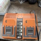 Ridgid Rapid Max Twin Battery Charger 12.0V 14.4V 18.0V 140276002 Dual. Fixed Price $25.00.