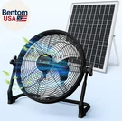 14" Portable Battery Operated Solar Fan, Rechargeable Floor Hi-velocity Cor. Fixed Price $160.57.