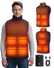 Soleilwear Heated Vest For Men, 9 Heating Zones 12000MAH Battery Pack, Rechar.... Fixed Price $50.73.