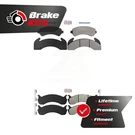For Blue Bird TC2000 Front Rear Semi-metallic Disc Brake Pads Kit. Fixed Price $165.95.