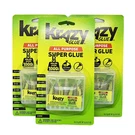 Krazy Glue Crazy Super 4 Single-use Tubes With Storage Case All Purpose 3X. Fixed Price $19.99.