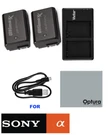 2 NP-FW50 Li-ion Battery For Sony A6500 A6300 A6000 A5100 A5000 + Double Charger. Fixed Price $64.01.